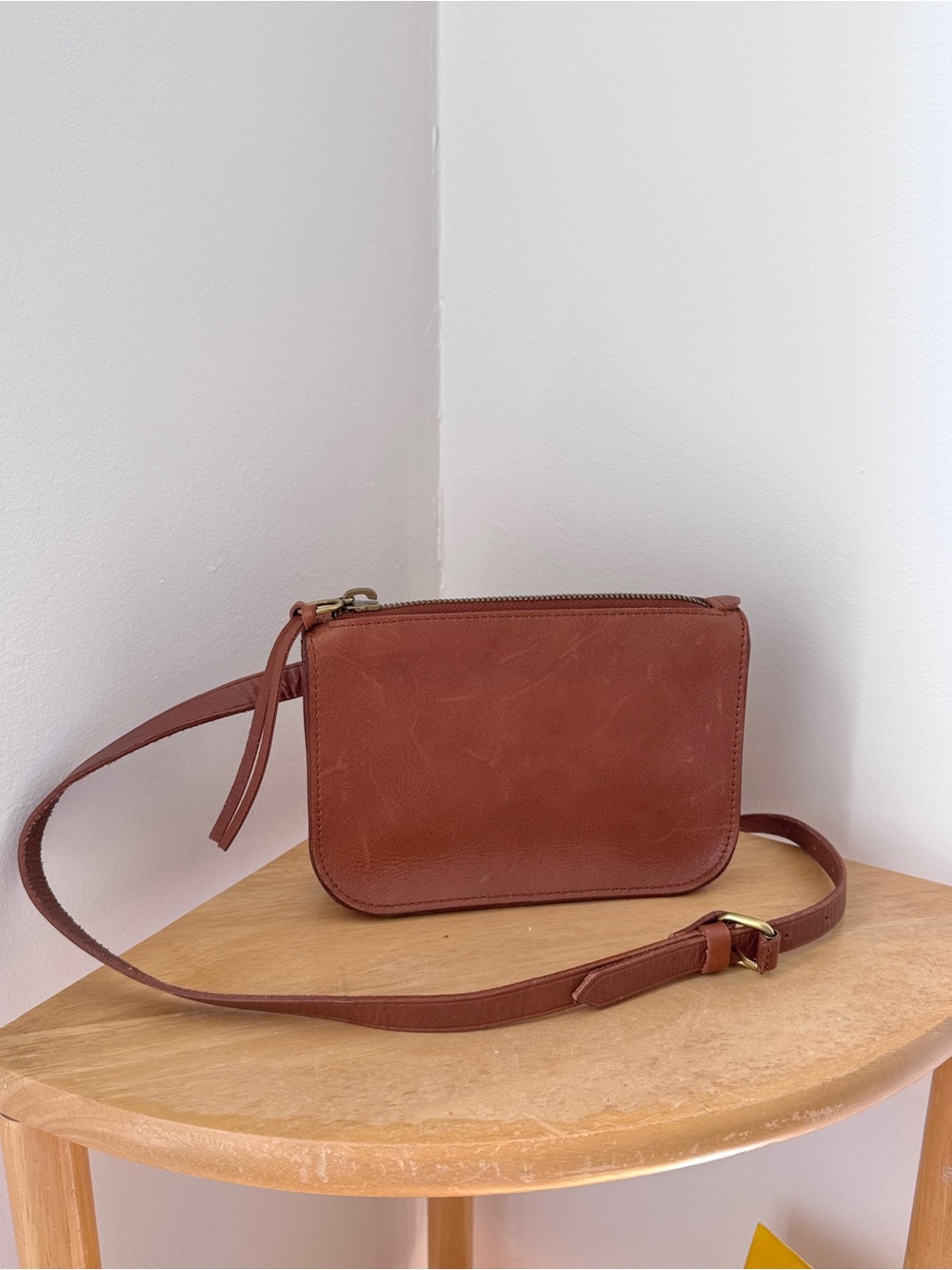 Madewell Brown Leather Crossbody Bag